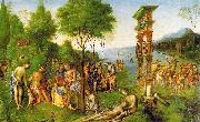 Lorenzo  Costa The Reign of Comus Sweden oil painting reproduction
